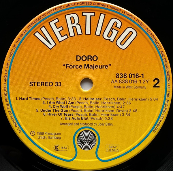 Doro – Force Majeure – Bild 4