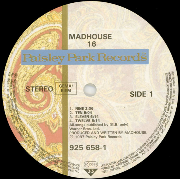 Madhouse – 16 (New Directions In Garage Music) – Bild 5