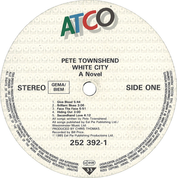Pete Townshend – White City (A Novel) – Bild 3