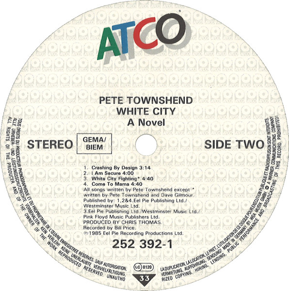 Pete Townshend – White City (A Novel) – Bild 4