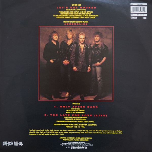 Def Leppard – Let's Get Rocked (Picture-Disc) – Bild 4