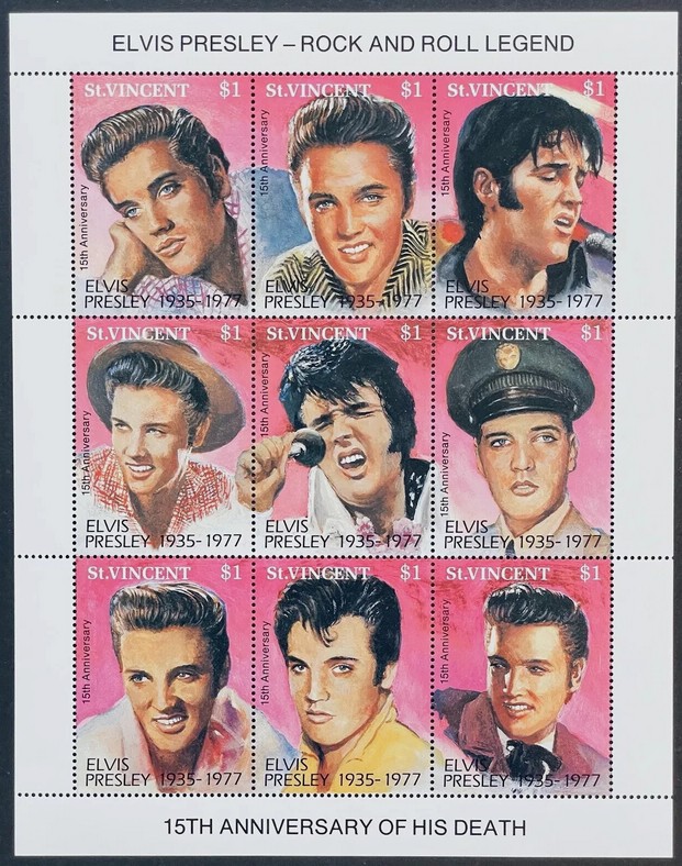 Briefmarken (Elvis Presley-Rock And Roll Legend)