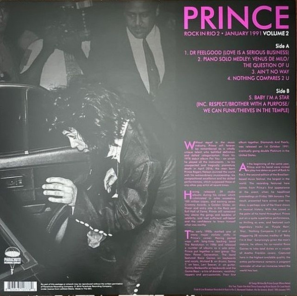 Prince – Rock In Rio 2 • Volume 2 January 1991 – Bild 2