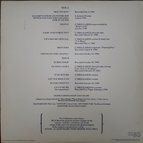 Elvis Presley – A Legendary Performer - Volume 3 – Bild 2