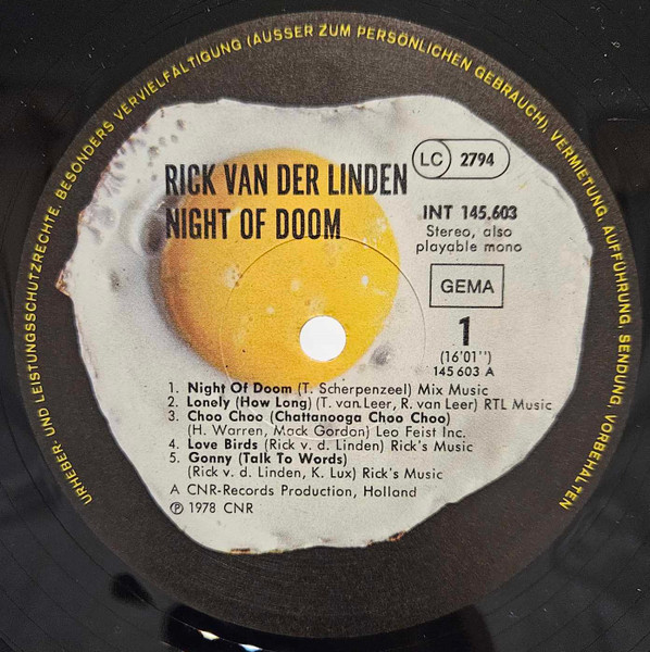 Rick Van Der Linden – Night Of Doom – Bild 3