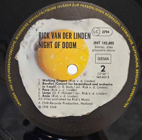 Rick Van Der Linden – Night Of Doom – Bild 4