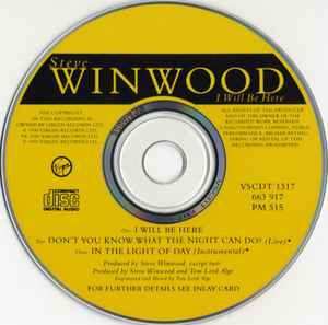 Steve Winwood – I Will Be Here (CD) – Bild 5