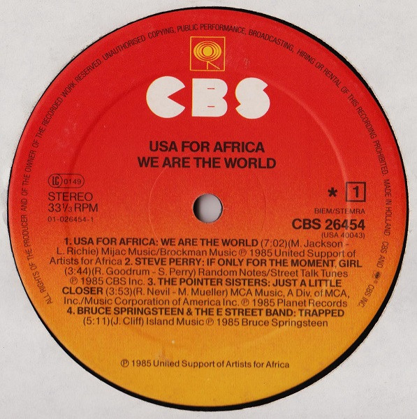 USA For Africa – We Are The World – Bild 3