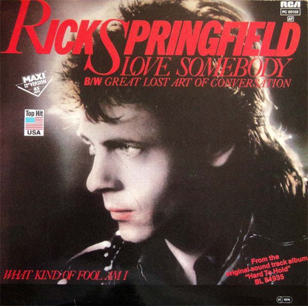 Rick Springfield – Love Somebody