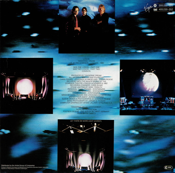 Tangerine Dream – Logos - Live At The Dominion London 1982 – Bild 2