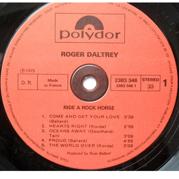 Roger Daltrey – Ride A Rock Horse – Bild 3