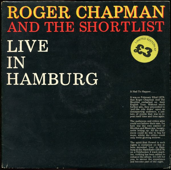 Roger Chapman And The Shortlist – Live In Hamburg