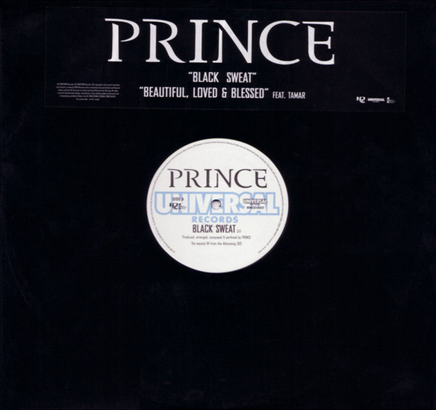 Prince / Tāmar Featuring Prince ‎– Black Sweat / Beautiful, Loved & Blessed