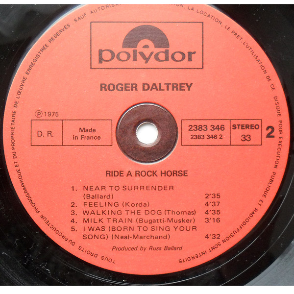 Roger Daltrey – Ride A Rock Horse – Bild 4