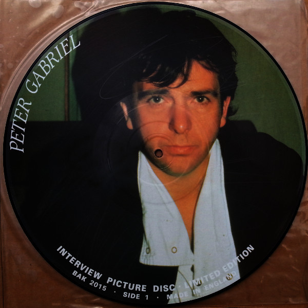 Peter Gabriel ‎– Limited Edition Interview (Picture Disc)