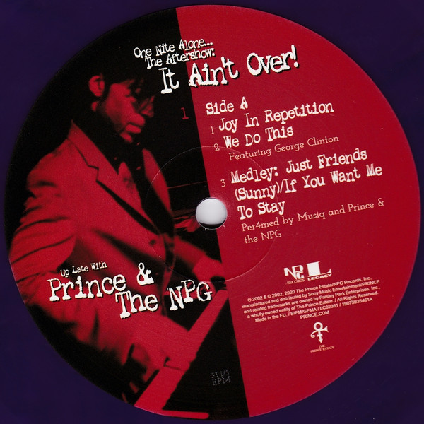 Prince & The NPG – One Nite Alone... The Aftershow: It Ain't Over! (Up Late With Prince & The NPG)(NEU) – Bild 3