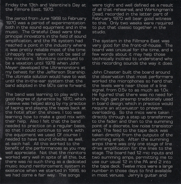 Grateful Dead – Dick's Picks Volume Four: Fillmore East 2/13-14/70 (CD) – Bild 8