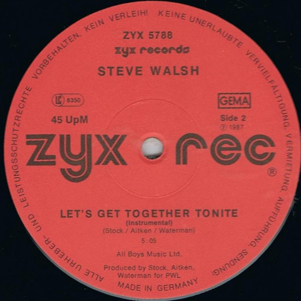 Steve Walsh – Let's Get Together Tonite – Bild 4