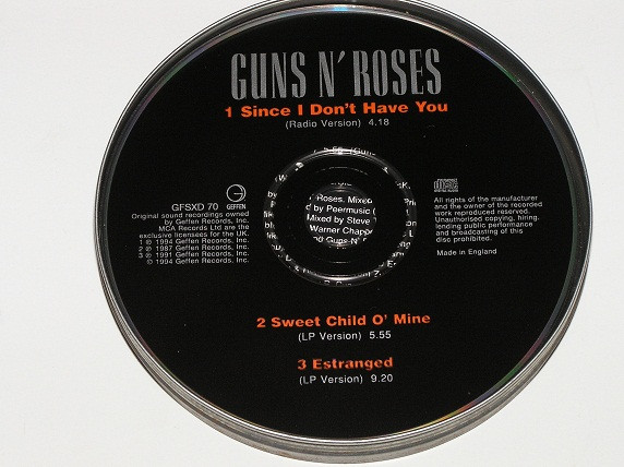 Guns N' Roses – Since I Don't Have You (CD) – Bild 3