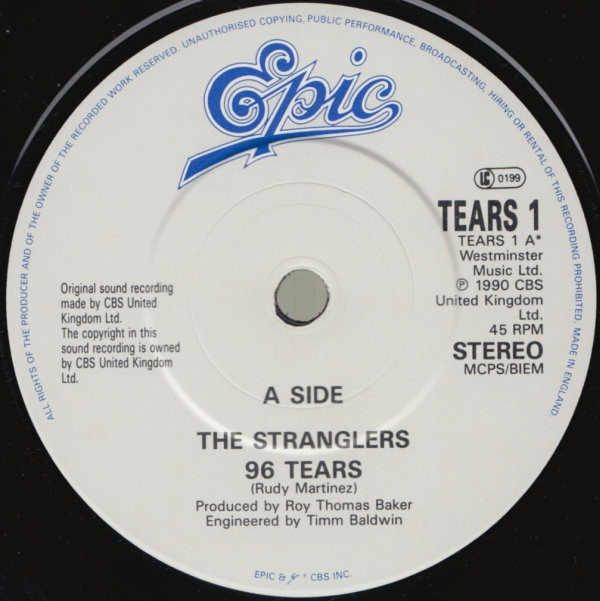 The Stranglers – 96 Tears In A Tin (7" Dose) – Bild 3