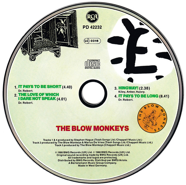 The Blow Monkeys – It Pays To Be Short (CD) – Bild 3