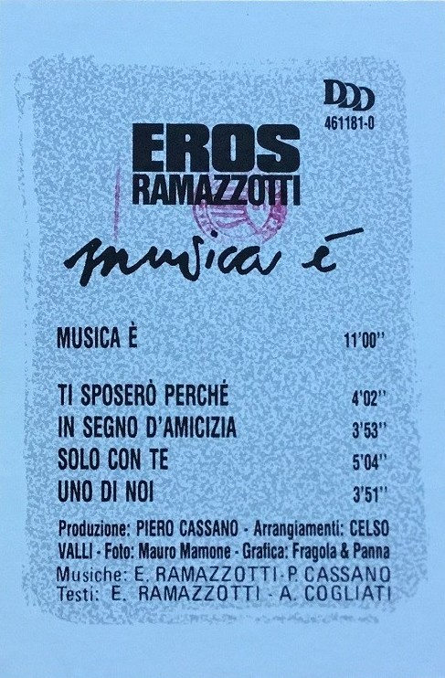 Eros Ramazzotti – Musica É (PICTURE-DISC) – Bild 5