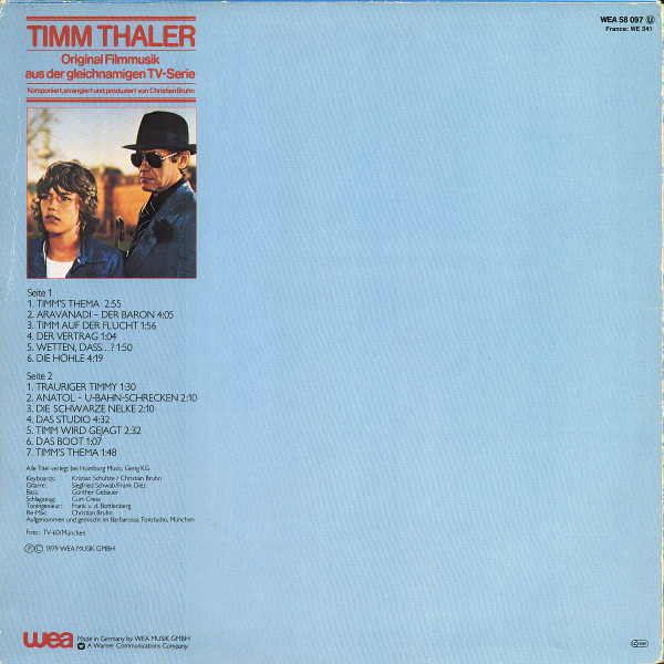 Christian Bruhn – Timm Thaler (Original Filmmusik Aus Der Gleichnamigen TV-Serie) – Bild 2