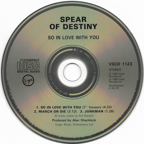 Spear Of Destiny – So In Love With You (CD) – Bild 3