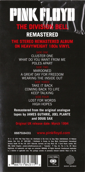 Pink Floyd – The Division Bell (NEU-VERSCHWEISST) – Bild 13