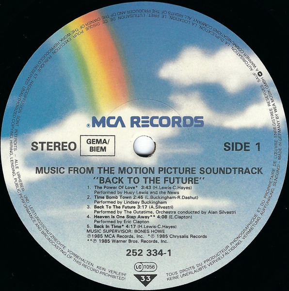 Back To The Future - Music From The Motion Picture Soundtrack – Bild 3
