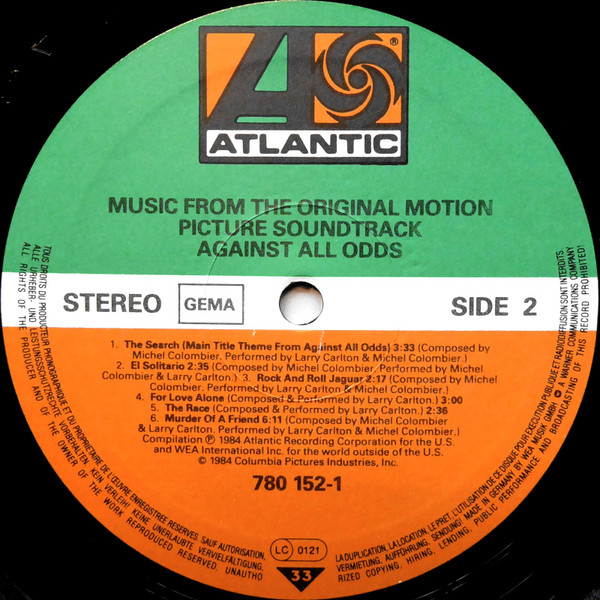 Against All Odds (Music From The Original Motion Picture Soundtrack) – Bild 4