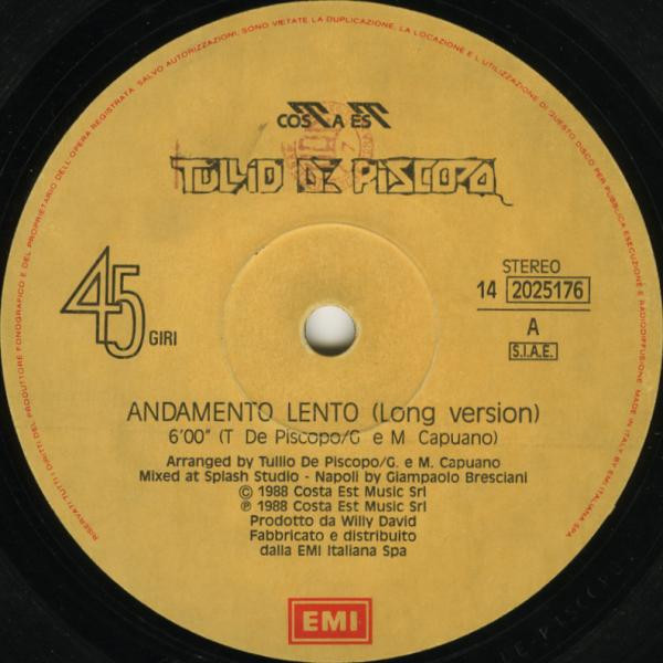 Tullio De Piscopo – Andamento Lento (Club Mix) – Bild 3