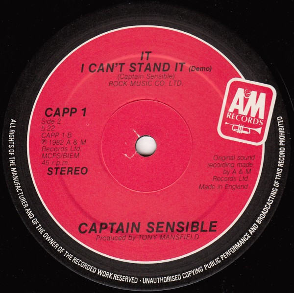 Captain Sensible – Happy Talk – Bild 4