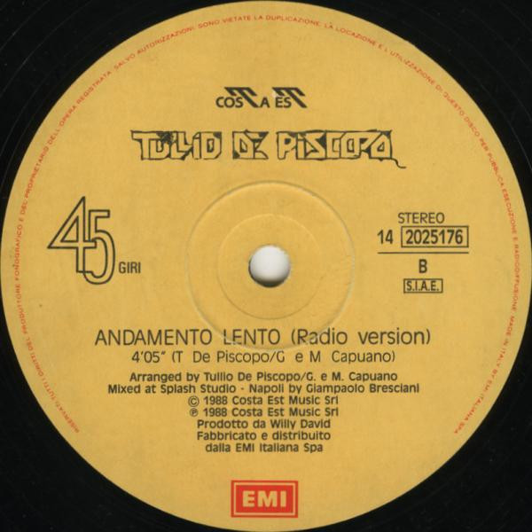 Tullio De Piscopo – Andamento Lento (Club Mix) – Bild 4