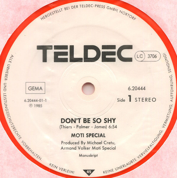 Moti Special – Don't Be So Shy (Extended Version) – Bild 3