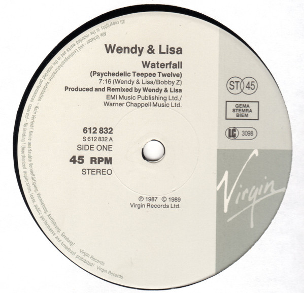 Wendy & Lisa – Waterfall (Psychedelic Teepee Twelve) – Bild 3