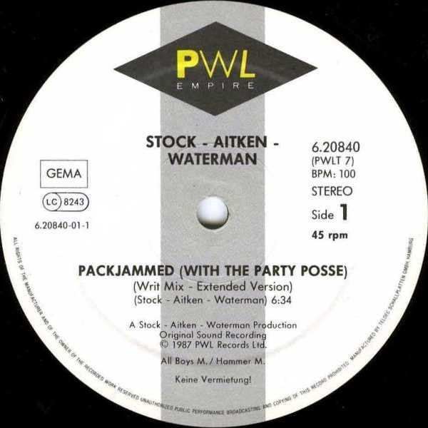 Stock - Aitken - Waterman – Packjammed (With The Party Posse) – Bild 3