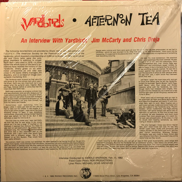 The Yardbirds – Afternoon Tea (PICTURE-DISC) – Bild 2