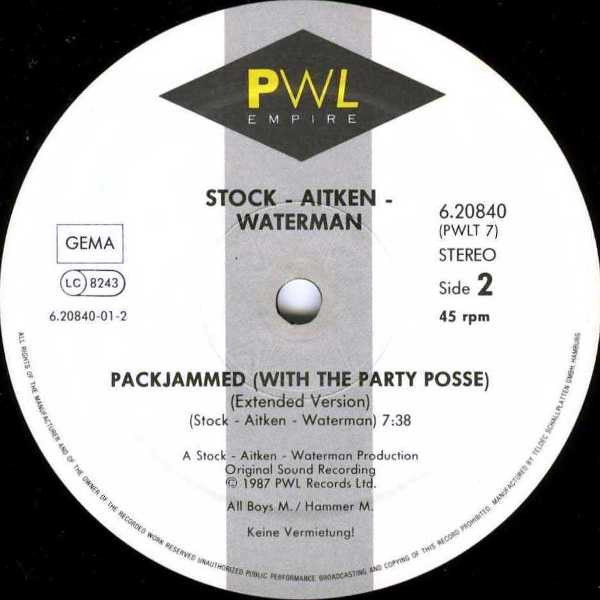Stock - Aitken - Waterman – Packjammed (With The Party Posse) – Bild 4