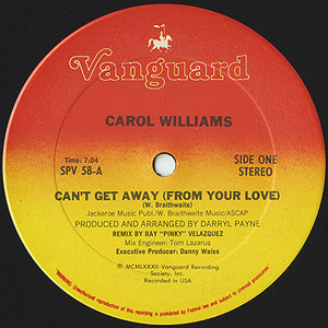 Carol Williams – Can't Get Away (From Your Love) – Bild 3