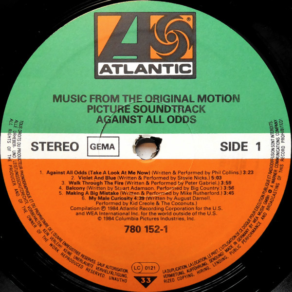 Against All Odds (Music From The Original Motion Picture Soundtrack) – Bild 3