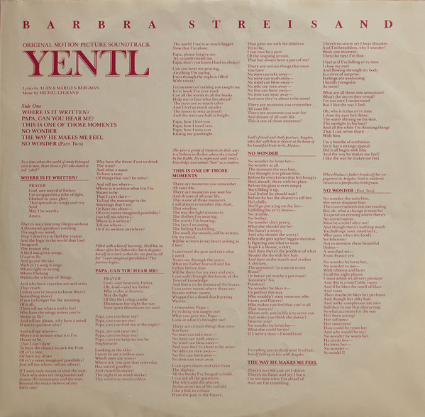 Barbra Streisand – Yentl - Original Motion Picture Soundtrack – Bild 6