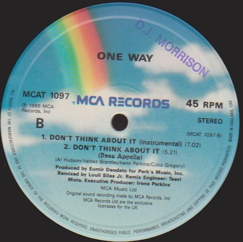 One Way – Don't Think About It – Bild 4