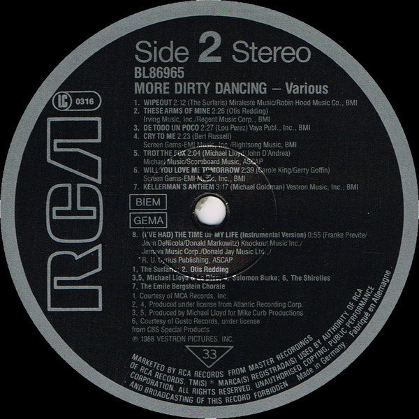 More Dirty Dancing (SOUNDTRACK) – Bild 4
