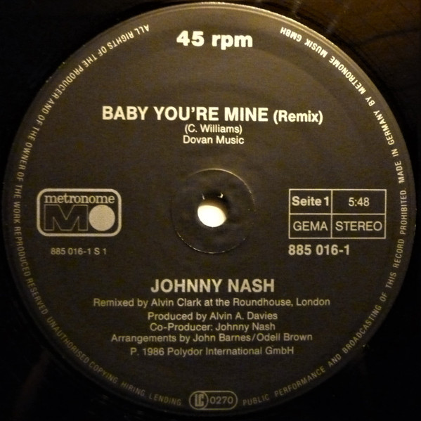 Johnny Nash – Baby You're Mine – Bild 4