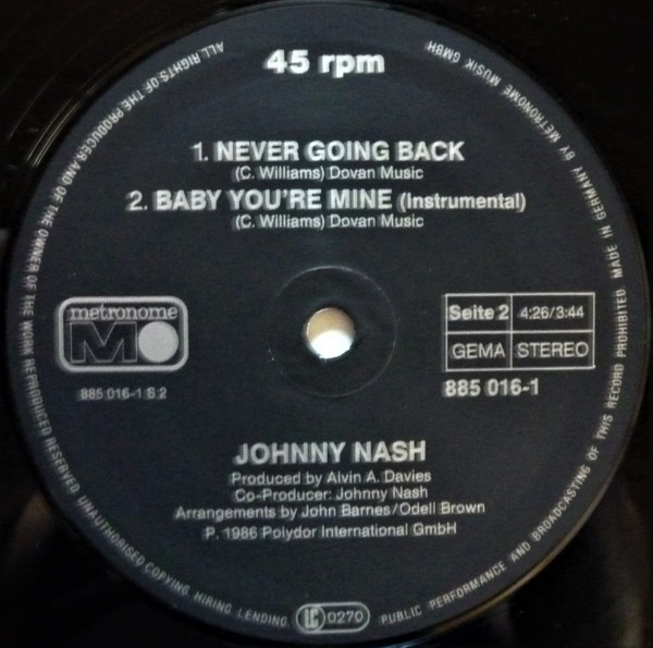 Johnny Nash – Baby You're Mine – Bild 3