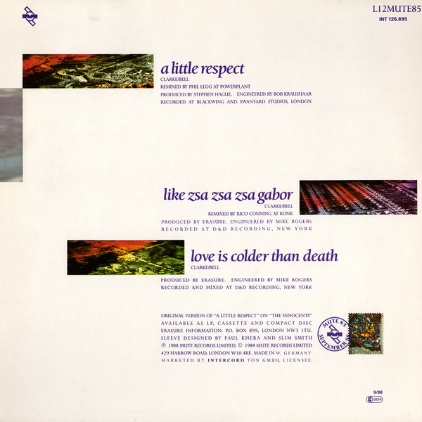 Erasure – A Little Respect (Big Train Mix By Phil Legg) – Bild 2