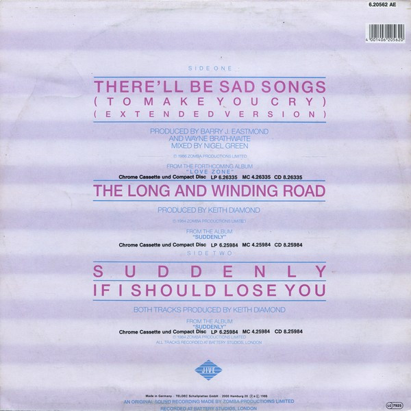 Billy Ocean – There'll Be Sad Songs (To Make You Cry) – Bild 2