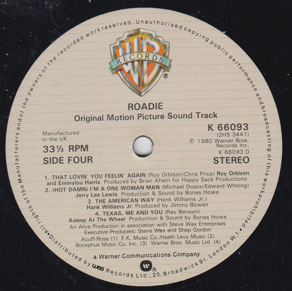 Roadie (Original Motion Picture Sound Track) – Bild 6