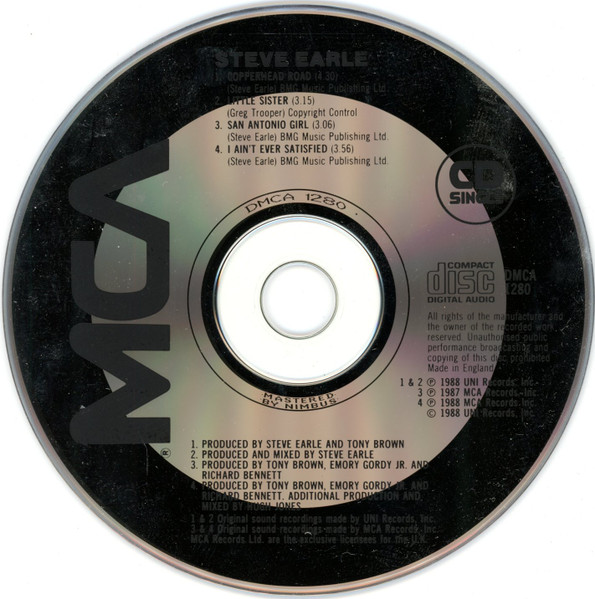 Steve Earle – Copperhead Road (CD) – Bild 3